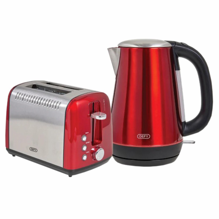 Defy Kettle + Toaster Combo, Metallic Red, WK828R & TA828R TV Sales