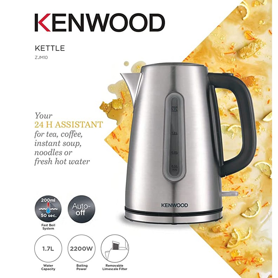 Kenwood Stainless Steel Kettle 1.7L, ZJM10.000SS TV Sales & Home