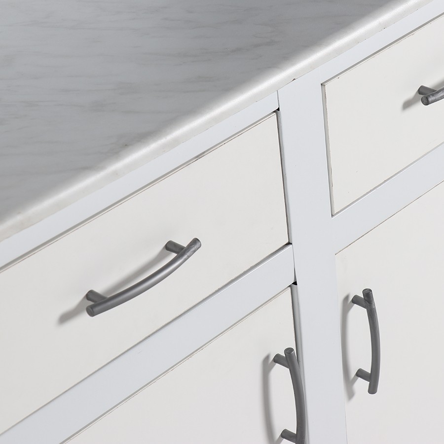 Kitchen Dresser Standard 2 Piece White Silver KDAWB - TV Sales & Home