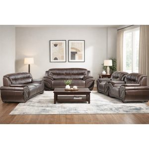 Cairo 6 Seater Corrected Leather  Lounge Suite