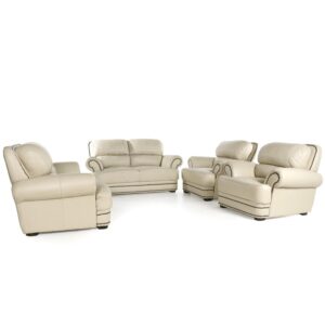 Manor House 6 Seater Eggshell Lounge Suite
