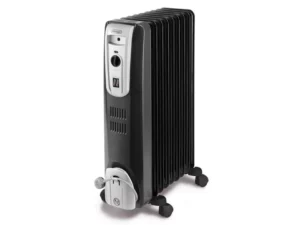 Delonghi 9 Fin Oil Filled Heater Black KH770920