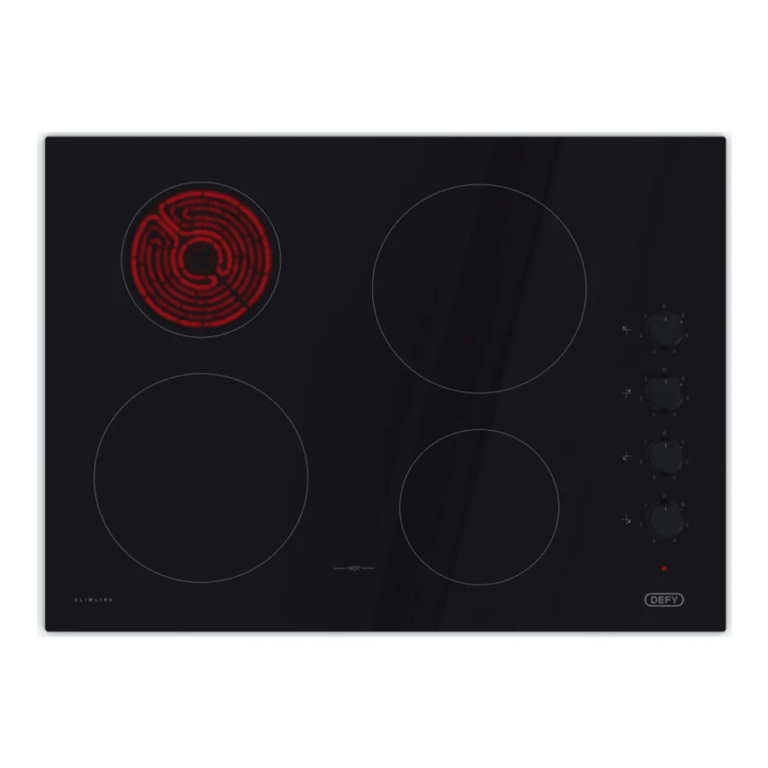 DEFY DHD411 SLIMLINE VITROCERAMIC HOB BLACK