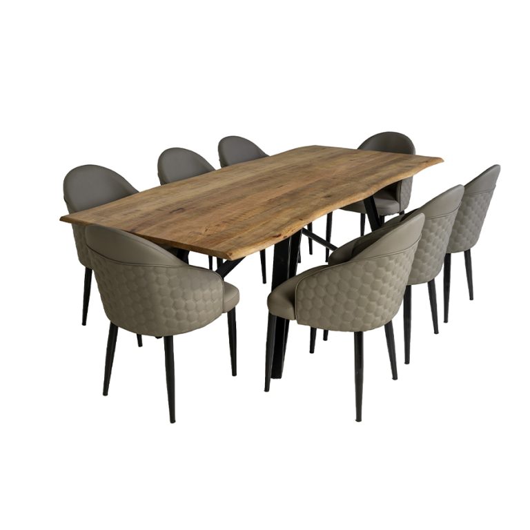 11 MARCUS 9 PCE KBAR2021A SOLID WOOD IRON LEG6