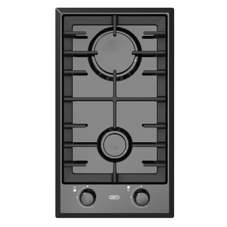 Defy 60cm 4 Burner Gas Hob Domino Black DHG135