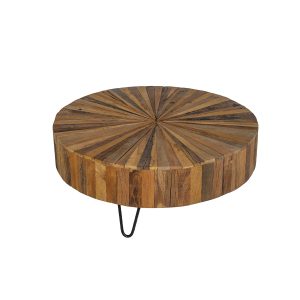 Cayden 90x40 Wooden/Iron Round